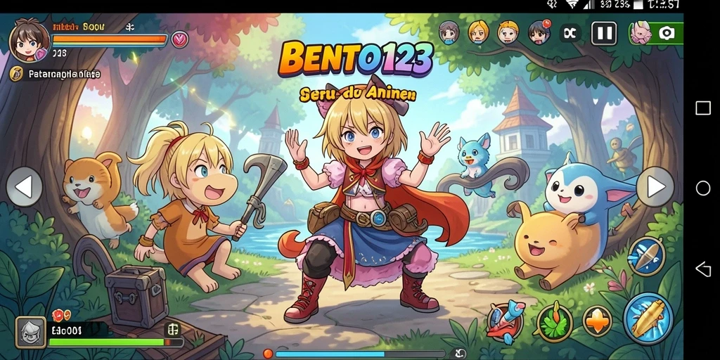 Tampilan gameplay BENTO123 yang memukau dan penuh warna.