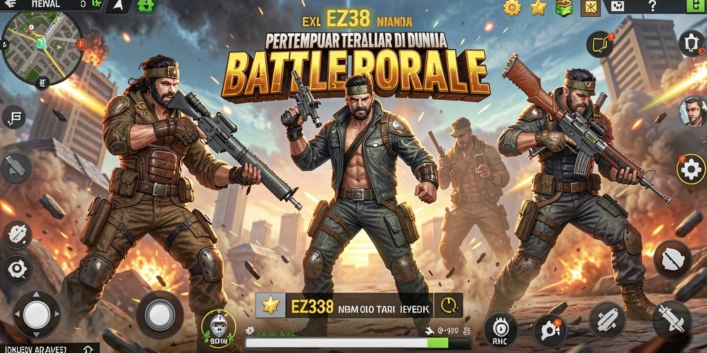 Tangkapan layar gameplay menampilkan pertempuran intens di EZ338.