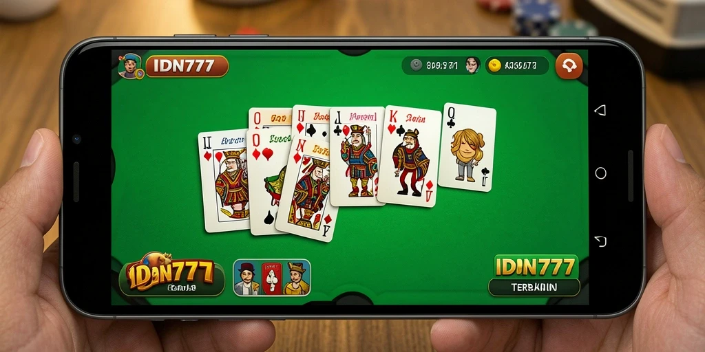 Tampilan gameplay seru dari IDN777 saat bermain Gaple.