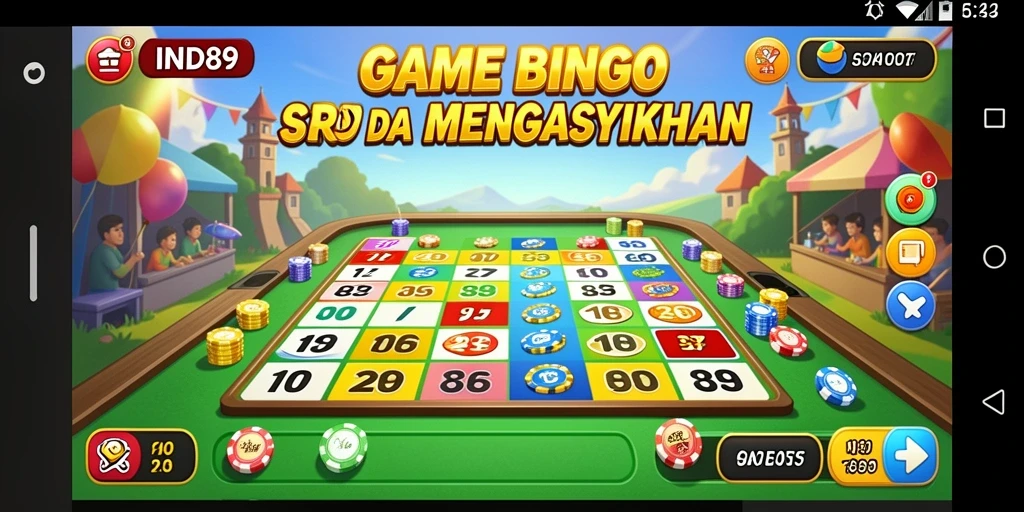Tampilan gameplay menarik dari IND89 dengan suasana Bingo yang seru.