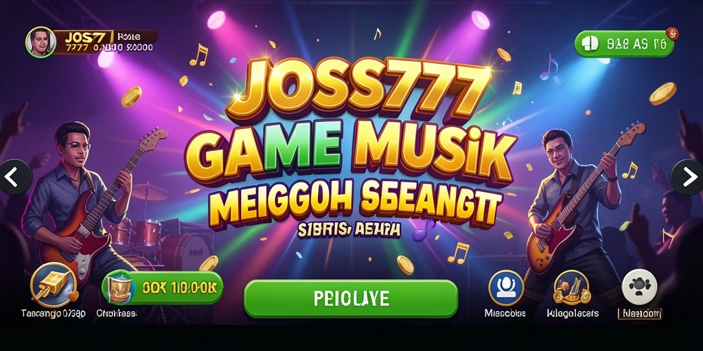 Tampilan gameplay <strong>JOSS777</strong> dengan lirik dan musik yang menarik.