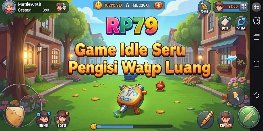 Tampilan gameplay RP79 menunjukkan kemajuan dan strategi pemain yang penuh warna.