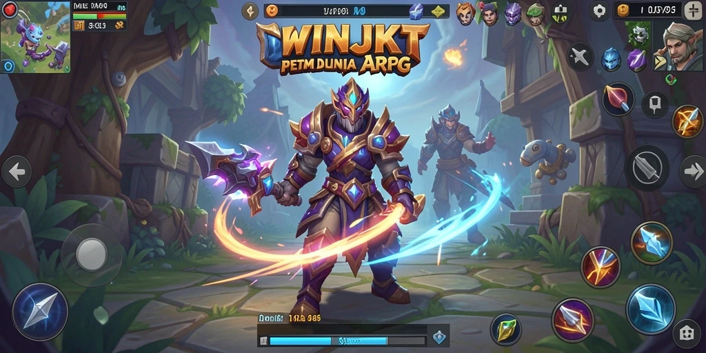Tangkapan layar menampilkan aksi pertarungan intens dalam WINJKT.